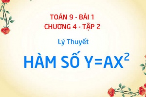 Hàm số y = ax^2 là gì? có tính chất gì? đồng biến và nghịch biến khi nào? - Toán 9 bài 1 chương 4 tập 2